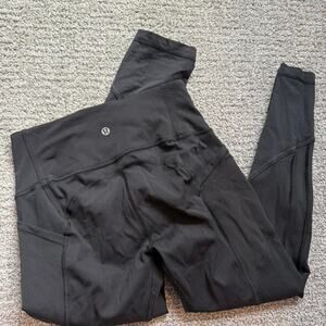 Lululemon black leggings with pockets